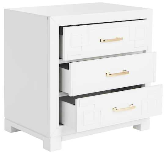 Raina Side Table in White